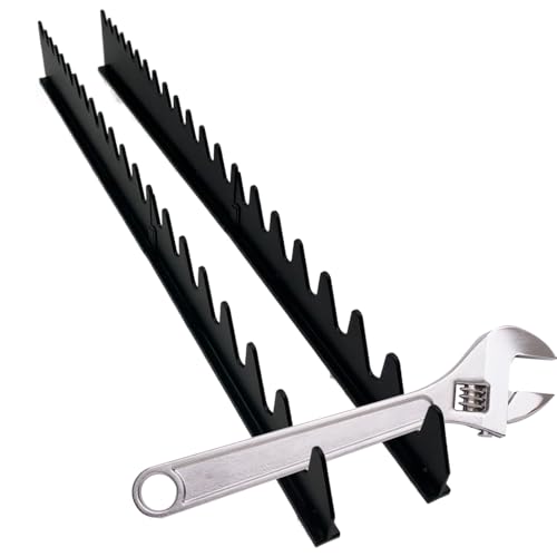 Magnetischer Schraubenschlüsselhalter | Wandmontierter Magnet Ratsche Halter Für Werkzeugkasten | Halterung Für Schublade Werkbank Garage Haushalt Handwerker Werkstatt von Manolyee