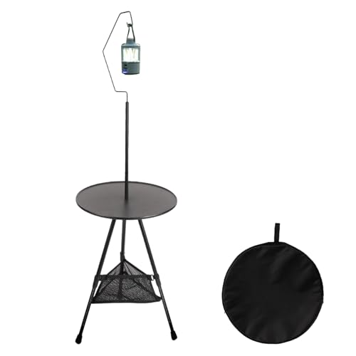 Manolyee Klappbarer Campingtisch,Outdoor Freizeit Tisch Faltbar | Höhenverstellbares Außenmöbel mit Tragetasche für, Picknick, Rucksackreisen und Garten von Manolyee