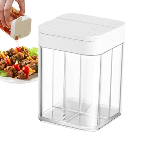 Manolyee Kompakte Gewürzbehälter - Klare Aufbewahrungsdosen | Dichte Platzsparende Klare Gläser Für Reisen Outdoor Küche Grillen Picknick Kochen Wanderung von Manolyee