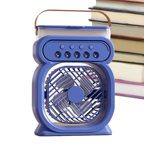 Manolyee Nebel Ventilator,Tragbarer Tisch-Lüfter Mit Sprühfunktion | Aufladbarer Luftbefeuchter Ventilator Für Camping Outdoor Schlafzimmer Picknick Sommer von Manolyee