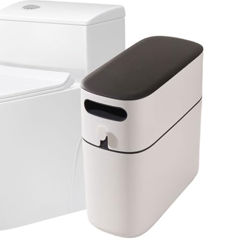 Manolyee Schmaler Mülleimer - Schlanke Mülleimer - Platzsparender Geruchsdichter Mülleimer Für Die Küche Schlafzimmer Schrank von Manolyee