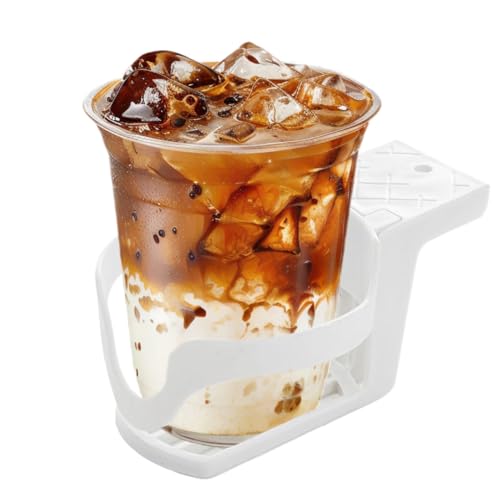 Manolyee Schreibtischbecherhalter,Home Auslaufsicher Tumbler Halterung | Tassenhalter Aufbewahrung Klemme für Tisch Gamer Flaschen Schlafzimmer von Manolyee