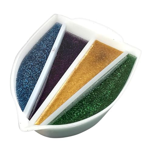 Manolyee Split Cup | 4-Kanal Silikon Farbflussbecher,Wiederverwendbare Gießhilfe Für Formenbau Gießharzkunst Schulprojekte Workshop von Manolyee