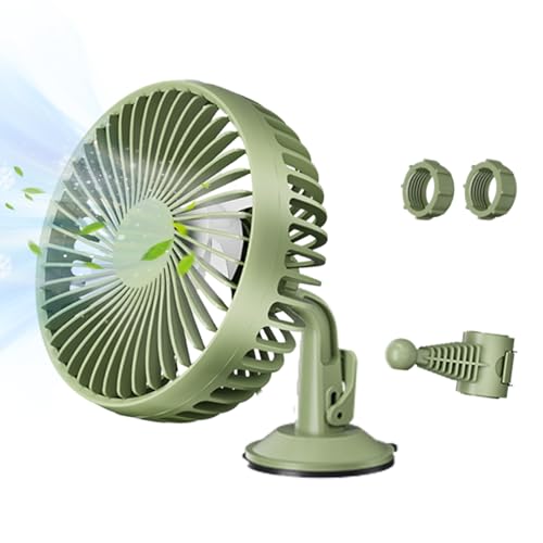 Manolyee Tragbarer Auto Ventilator - Tragbarer Auto Ventilator Für Rücksitz,USB Wiederaufladbarer Luftkühler Mit 360 Grad Drehbarer Luftzirkulation Und 3 Geschwindigkeiten Für Auto LKW Wohnmobil Manolyee Tragbarer Auto Ventilator - Tragbarer Auto Ventilator Für Rücksitz,USB Wiederaufladbarer Luftkühler Mit 360 Grad Drehbarer Luftzirkulation Und 3 Geschwindigkeiten Für Auto LKW Wohnmobil von Manolyee