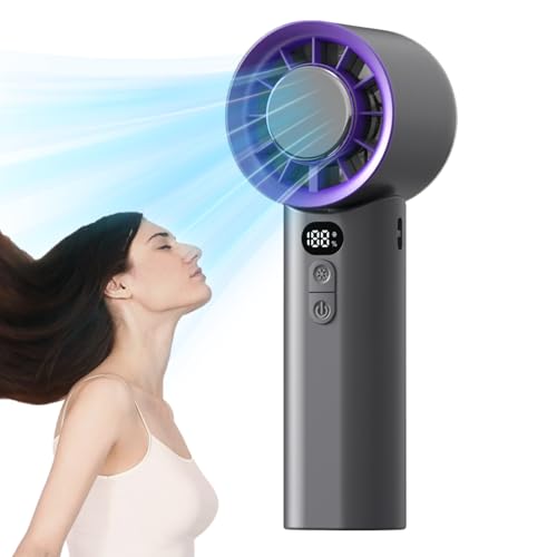 Manolyee Tragbarer Klappventilator - Wiederaufladbarer Reiseventilator Mit Kräftigem Wind Für Unterwegs - 3-fach Regulierbar Starker Luftstrom Für Hochzeiten Camping Sport Spiele Angeln Picknick Manolyee Tragbarer Klappventilator - Wiederaufladbarer Reiseventilator Mit Kräftigem Wind Für Unterwegs - 3-fach Regulierbar Starker Luftstrom Für Hochzeiten Camping Sport Spiele Angeln Picknick von Manolyee