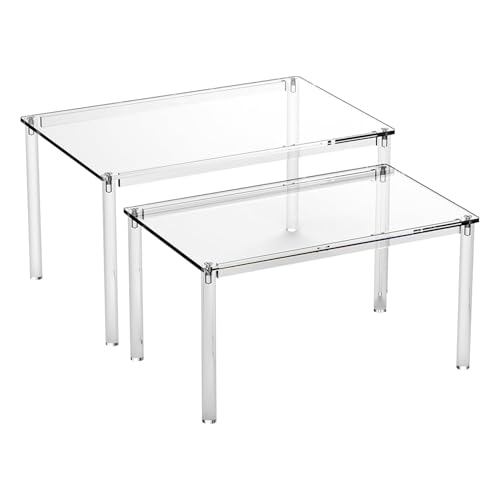 Manolyee aufsätze | Acryl Aufbewahrung für Küchen - Platzsparende Stauraum Halterung Für Crafting Kaffeestation Schlafzimmer Bad von Manolyee