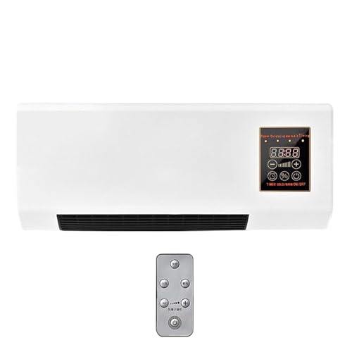 Mobiler Ventilator, Wandmontiertes Mobiles gerät Mit Ventilator, Fernbedienung Heizfunktion Natürlicher Wind Für Kleine Räume Keller Schlafzimmer von Manolyee