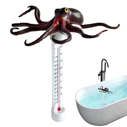 Poolthermometer - Große Schwimmthermometer mit Leicht Ablesbarer Anzeige | Oktopus-Design Für Aquarium, Und Außenpool Poolthermometer - Große Schwimmthermometer mit Leicht Ablesbarer Anzeige | Oktopus-Design Für Aquarium, Und Außenpool von Manolyee