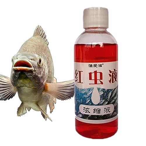 Red Worm Liquid – konzentrierter Zusatzstoff – 100 ml roter flüssiger Köder, Lockmittel, Fisch-Duft, flüssiger Köder-Fischzusatz, rot konzentrierte Angelköder für natürliche Köder anolyee von Manolyee