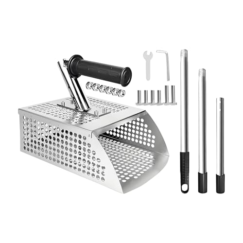 Sand Scoop,Grabeschaufel Für Sand | Rostfreier Edelstahl Mit Langem Griff Und Antirutschgriff Zum Sieben Graben Und Schatzsuchen Am Sand Scoop,Grabeschaufel Für Sand | Rostfreier Edelstahl Mit Langem Griff Und Antirutschgriff Zum Sieben Graben Und Schatzsuchen Am von Manolyee