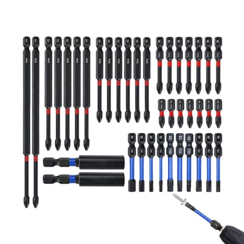 Schrauberbits Für Bohrer,Elektroschrauber-Bits - 39-teiliges Anti-Rutsch Sechskant-Ergonomisch für Dachmontage Metallbau Möbelmontage Schrauberbits Für Bohrer,Elektroschrauber-Bits - 39-teiliges Anti-Rutsch Sechskant-Ergonomisch für Dachmontage Metallbau Möbelmontage von Manolyee