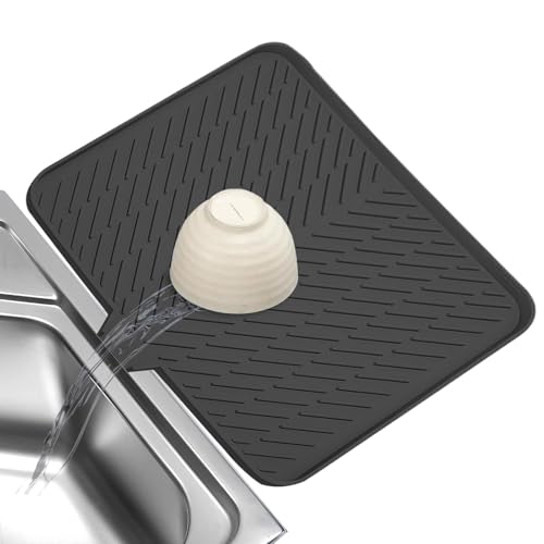 Silikon Spültrocknungsmatte Für Küchenarbeitsplatte | Spülbecken Unterlage Hitzebeständig - Trockenmatte Schnelltrocknend Hygienisch Spülzubehör Silikon Spültrocknungsmatte Für Küchenarbeitsplatte | Spülbecken Unterlage Hitzebeständig - Trockenmatte Schnelltrocknend Hygienisch Spülzubehör von Manolyee