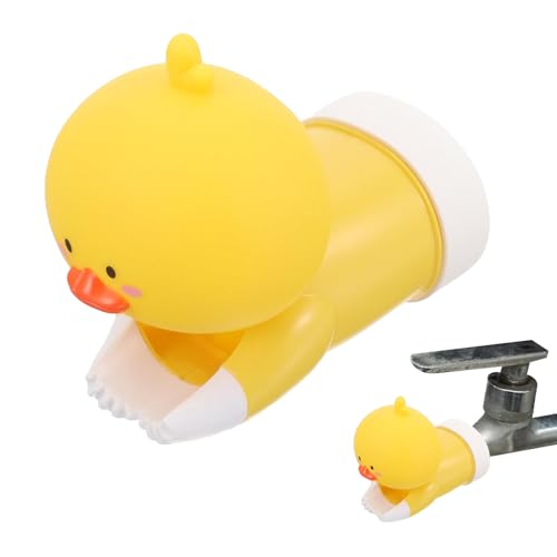 Waschbeckenverlängerung für Kinder - Entenförmige Wasserhahnverlängerung - Verlängerung Für Kleinkinder Händewaschen Badewanne Küchenspüle von Manolyee