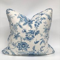 Dekorative Kissenhülle | Kissen Akzentkissen - Waverly Lucchese Cielo Fabric von ManorHouseAU