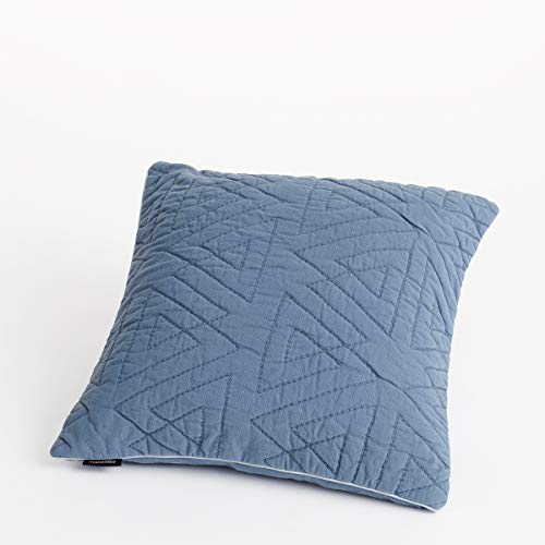 Manostiles Danish Design Co. Kissen, 100% Bio-Baumwolle, blau, Large von Manostiles Danish Design Co.