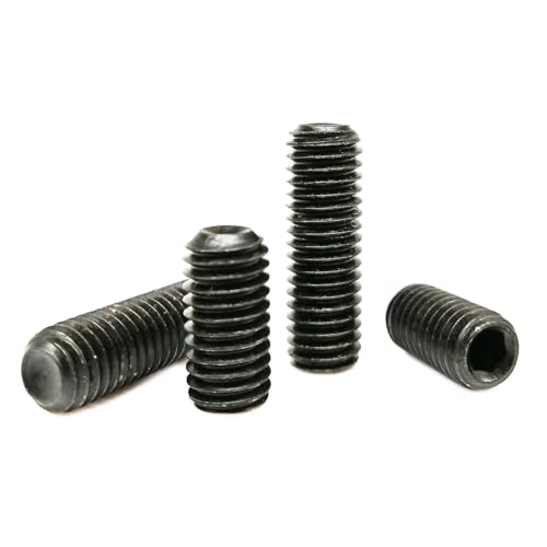 1/10/50 Stück M1,6 M2 M2,5 M3 M3,5 M4 M5 M6 M8 bis M16 schwarzer Stahl der Güteklasse 12,9 Innensechskant Innensechskant Cup Point Madenschraube Stellschraube(3mm,1pc M12) von Manoud