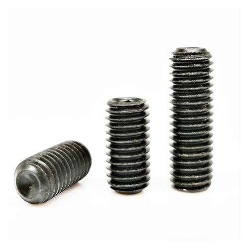 1/10/50 Stück M1,6 M2 M2,5 M3 M3,5 M4 M5 M6 M8 bis M16 schwarzer Stahl der Güteklasse 12,9 Innensechskant Innensechskant Cup Point Madenschraube Stellschraube(5mm,50pcs M1.6) von Manoud