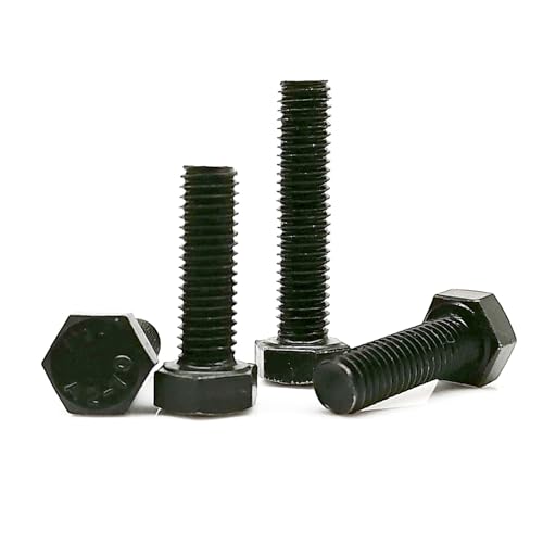 1/2/5/10/20 Stück M3 M4 M5 M6 M8 M10 M12 GB5783 DIN933 Schwarz A2-70 304 Edelstahl Außensechskant Außensechskantschraube(6mm,5pcs M8) von Manoud