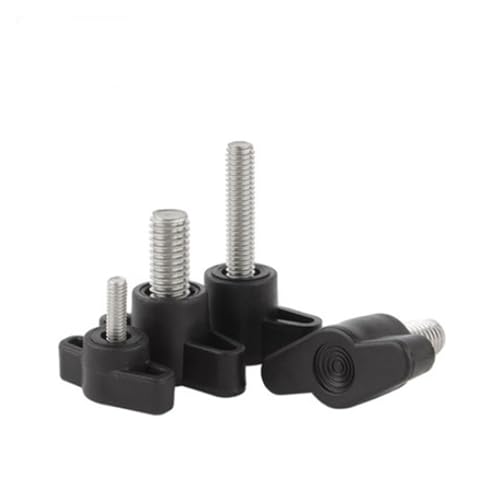 20 STÜCKE M4 M5 M6 S Typ Nylon Kunststoff Kopf Griff Rändelschraube Bakelit Bolzen (Color : 30mm, Size : M6 20PCS) von Manoud