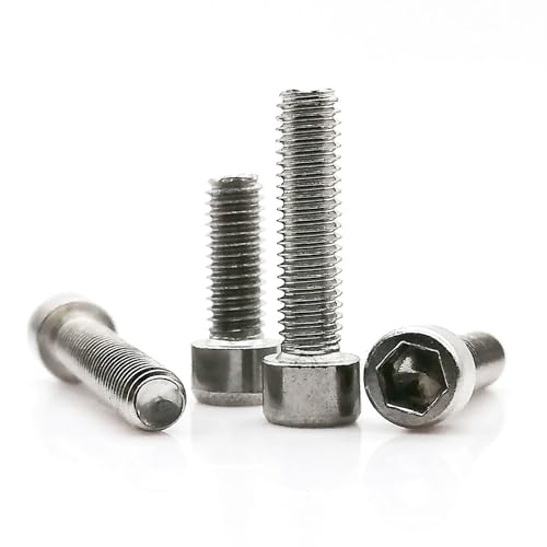 25 Stück M2,5 M3 nicht standardmäßiger kleiner Kopfdurchmesser 3,8 mm 4,5 mm 304 Edelstahl Innensechskantschraube mit Innensechskant(M2.5X8mm) von Manoud