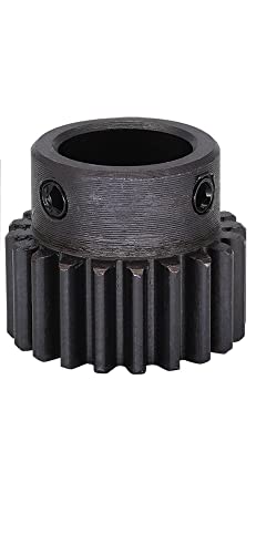 Gang 1m-19t/20t SC45# Kohlenstoffstahlmaterial Blacking Sporn Zahnrad Bohrung Größe 5/6/6.35/7/8/10/12/12,12,7 mm Getriebezubehör(12.7 mm,1M20T) von Manoud