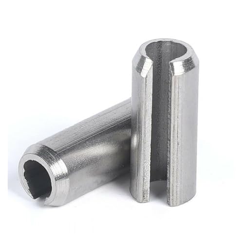 Manoud Federstifte M4-M8 Zylindrische Elastische Offene Spannstifte Spannstifte Geschlitzte Spannstifte Edelstahl 304 A2(M6x10(10pcs)) von Manoud