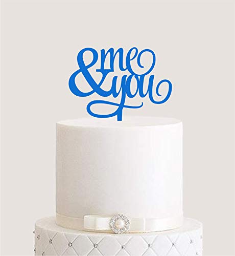 Manschin-Laserdesign Cake Topper, Tortenstecker, Tortefigur Acryl, Tortenständer - Farbwahl - Etagere Hochzeit Hochzeitstorte (Hellblau) von Manschin-Laserdesign