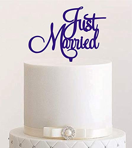 Manschin-Laserdesign Cake Topper, Tortenstecker, Tortefigur Acryl, Tortenständer - Farbwahl - Etagere Hochzeit Hochzeitstorte Just Married von Manschin-Laserdesign