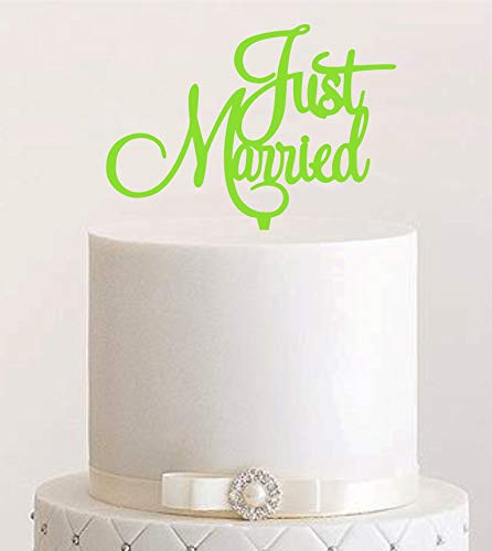 Manschin-Laserdesign Cake Topper, Tortenstecker, Tortefigur Acryl, Tortenständer - Farbwahl - Etagere Hochzeit Hochzeitstorte Just Married von Manschin-Laserdesign