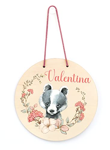 Personalisiertes Kinder Türschild/Wandschild mit Namen für Kinderzimmer - verschiedene Größen von Manschin-Laserdesign