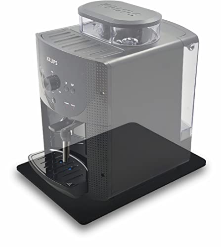 Premium Acrylglas Gleitbrett für Kaffeevollautomat Krups EA810870 | EA81M8 | EA8160 | A8178 | EA816570 | EA8298 | 39x32 cm | Made in Germany (Acrylglas, Granitoptik Schwarz) von Manschin-Laserdesign