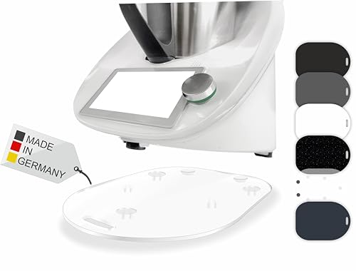 Premium Gleitbrett für den Thermomix - TM5 & TM6 - Hochwertiger Gleiter aus Premium Acrylglas - MADE IN GERMANY (Farblos Matt/Satin) von Manschin-Laserdesign