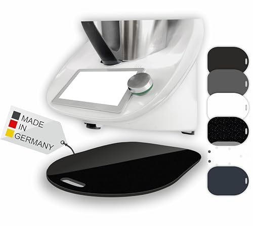 Premium Gleitbrett für den Thermomix - TM5, TM6 & TM31 - Hochwertiger Gleiter aus Premium Acrylglas - MADE IN GERMANY (Granitoptik Schwarz) von Manschin-Laserdesign