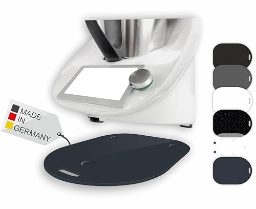 Premium Gleitbrett für den Thermomix - TM5 & TM6- Hochwertiger Gleiter aus Premium Acrylglas - MADE IN GERMANY (Steinoptik Anthrazit) von Manschin-Laserdesign