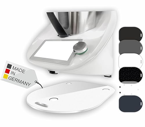 Premium Gleitbrett für den Thermomix - TM5, TM6 & TM31 - Hochwertiger Gleiter aus Premium Acrylglas - MADE IN GERMANY (Weiß Matt/Satin) von Manschin-Laserdesign