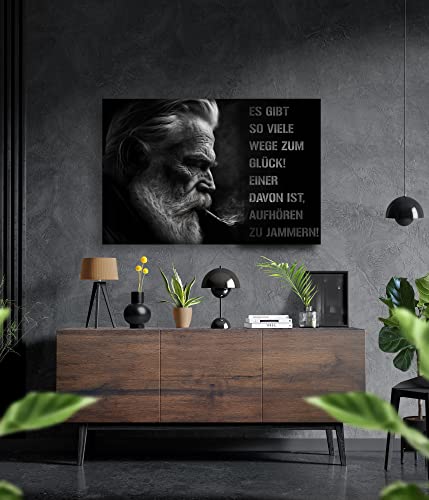 Premium Wandbild aus Acrylglas oder Aluminiumverbund - KEIN LEINWANDBILD - modern design - Motivationsbild - Mindset (Aluverbund, 100x70cm) von Manschin-Laserdesign