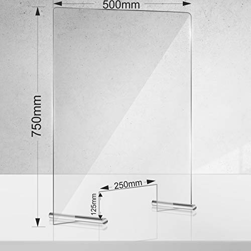 Manschin Laserdesign Acrylglas Schutzschild 50x75cm Hochformat Transparent, Einfach von Manschin Laserdesign
