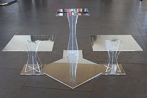 Manschin Laserdesign Tortenständer Tortenetagere Acryl Etagere Hochzeit 3 Etagen Acrylglas 20x20 25x25 30x30cm Manschin Laserdesign Tortenständer Tortenetagere Acryl Etagere Hochzeit 3 Etagen Acrylglas 20x20 25x25 30x30cm von Manschin Laserdesign