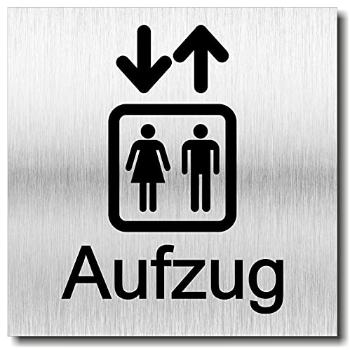 Türschild Aufzug UV Druck selbstklebend 12 x 12cm - 3mm Aluverbund - Made in Germany - Art.Nr. 2098 Türschild Aufzug UV Druck selbstklebend 12 x 12cm - 3mm Aluverbund - Made in Germany - Art.Nr. 2098 von Manschin-Laserdesign