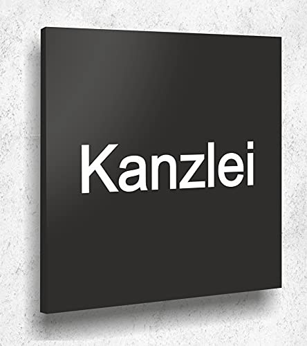 Türschild Kanzlei Schild Schwarz Matt UV Druck 12 x 12cm - 3mm Aluverbund- Made in Germany Art.Nr. A 2032 Türschild Kanzlei Schild Schwarz Matt UV Druck 12 x 12cm - 3mm Aluverbund- Made in Germany Art.Nr. A 2032 von Manschin Laserdesign