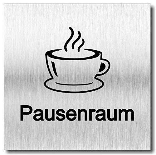 Türschild Pausenraum UV Druck 12 x 12cm - 3mm Aluverbund - Made in Germany - Art.Nr. 2030 Türschild Pausenraum UV Druck 12 x 12cm - 3mm Aluverbund - Made in Germany - Art.Nr. 2030 von Manschin-Laserdesign