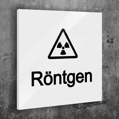 Türschild Röntgen Weiß Matt Selbstklebend UV Druck 12 x 12cm - 3mm Aluverbund - Made in Germany Art.Nr. W 2048 Türschild Röntgen Weiß Matt Selbstklebend UV Druck 12 x 12cm - 3mm Aluverbund - Made in Germany Art.Nr. W 2048 von Manschin Laserdesign