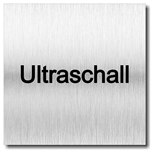 Türschild Ultraschall UV Druck 12 x 12cm - 3mm Aluverbund - Made in Germany - Art.Nr. 2053 von Manschin-Laserdesign