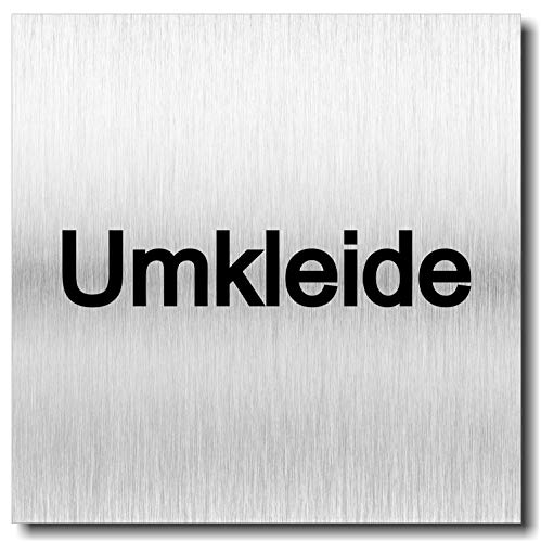 Türschild Umkleide UV Druck 12 x 12cm - 3mm Aluverbund - Made in Germany - Art.Nr. 2058 von Manschin-Laserdesign