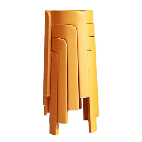 Mansfil Klassenzimmerhocker, 4er-Set, stapelbare runde Schülerhocker aus Kunststoff für Klassenzimmer, Grundschule, Zuhause, langlebige Stapelstühle(4pcs) von Mansfil