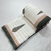 Handblockdruck Baumwolle Dohar Wendeleichte Sommerdecke von MansooriSankhla