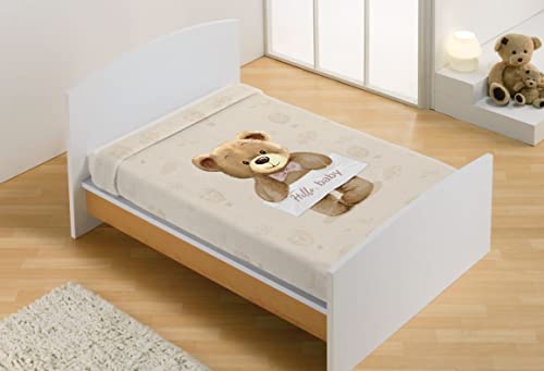 Kinderbett MANTEROL Beige 110 x 140 cm Baby VIP 531 von Manterol