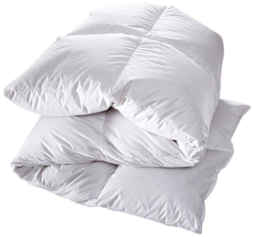 Manteuffel Comfort Winter Daunendecke Warm 200x200 - 60% Daunen & 40% Federn Füllge 1560g - (Weiß,100% Baumwolle) von Manteuffel