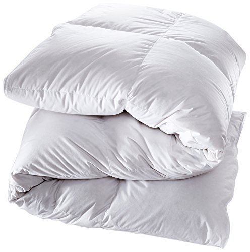 Manteuffel Comfort Winter Daunendecke Extra Warm 135x200 - 60% Daunen & 40% Federn Füllge 1400g - (Weiß,100% Baumwolle) von Manteuffel