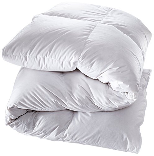 Manteuffel Comfort Winter Daunendecke Extra Warm 155x220 - 60% Daunen & 40% Federn Füllge 1780g - (Weiß,100% Baumwolle) von Manteuffel